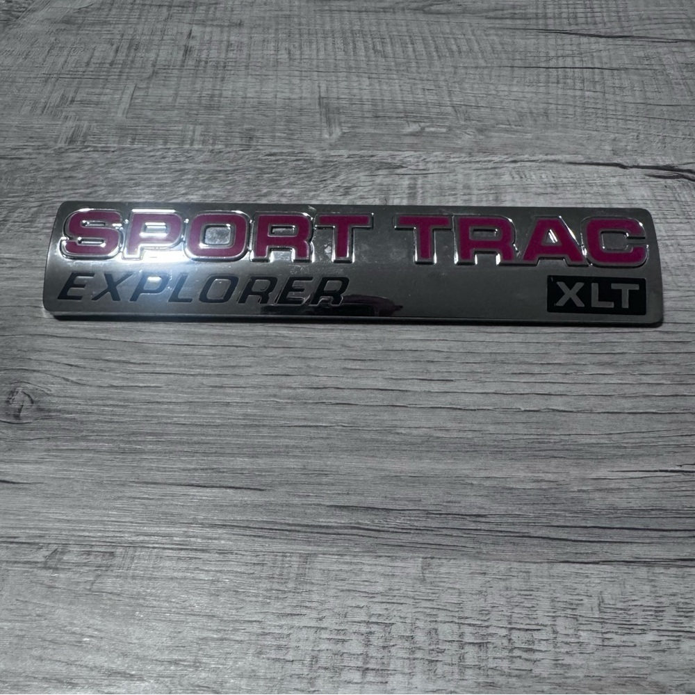 FORD "SPORT TRAC EXPLORER XLT” EMBLEM OEM 9A24-7843156 FoMoCo BADGE NAMEPLATE